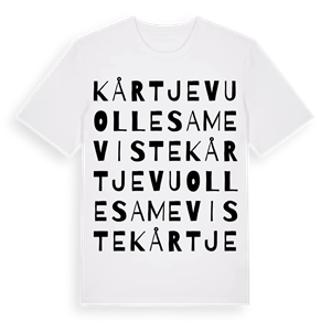 Kårtjevuolle sameviste ordlek t-shirt – ekologisk bomull t-shirt från Pinshirt