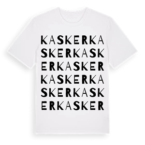 Kasker ordlek t-shirt – ekologisk bomull t-shirt från Pinshirt