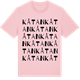 Pink Cotton t-shirt med Kåtan ordlek t-shirt