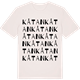 Vintage White t-shirt med Kåtan ordlek t-shirt