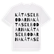 White t-shirt med Kåtaselbodarna ordlek t-shirt