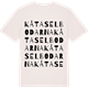 Vintage White t-shirt med Kåtaselbodarna ordlek t-shirt