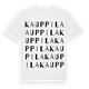 White t-shirt med Kauppila ordlek t-shirt
