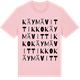 Pink Cotton t-shirt med Käymävittikko ordlek t-shirt