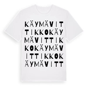 Käymävittikko ordlek t-shirt – ekologisk bomull t-shirt från Pinshirt