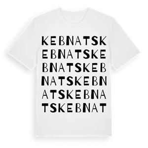 Kebnats ordlek t-shirt – ekologisk bomull t-shirt från Pinshirt