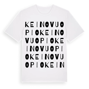 Keinovuopio ordlek t-shirt – ekologisk bomull t-shirt från Pinshirt