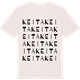 Vintage White t-shirt med Keita ordlek t-shirt