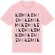 Pink Cotton t-shirt med Kemi ordlek t-shirt