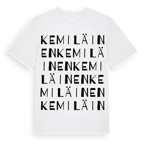 Kemiläinen ordlek t-shirt – ekologisk bomull t-shirt från Pinshirt