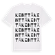 White t-shirt med Kenttä ordlek t-shirt