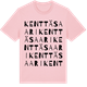 Pink Cotton t-shirt med Kenttäsaari ordlek t-shirt