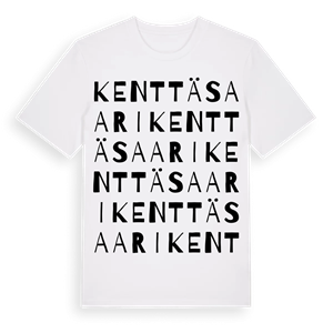 Kenttäsaari ordlek t-shirt – ekologisk bomull t-shirt från Pinshirt