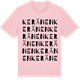 Pink Cotton t-shirt med Keränen ordlek t-shirt