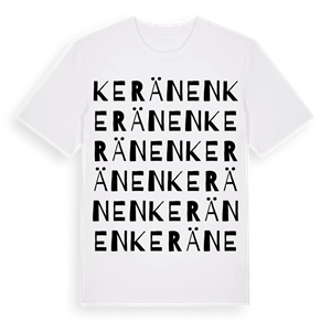 Keränen ordlek t-shirt – ekologisk bomull t-shirt från Pinshirt