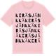 Pink Cotton t-shirt med Keräsjänkkä ordlek t-shirt
