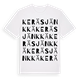 White t-shirt med Keräsjänkkä ordlek t-shirt