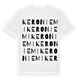 White t-shirt med Keroniemi ordlek t-shirt