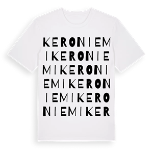 Keroniemi ordlek t-shirt – ekologisk bomull t-shirt från Pinshirt