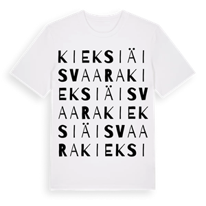 Kieksiäisvaara ordlek t-shirt – ekologisk bomull t-shirt från Pinshirt