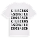 White t-shirt med Kilbergsåsen ordlek t-shirt