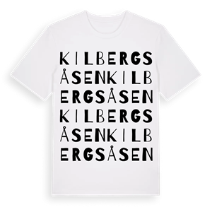 Kilbergsåsen ordlek t-shirt – ekologisk bomull t-shirt från Pinshirt