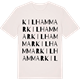 Vintage White t-shirt med Kilhammar ordlek t-shirt