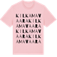 Pink Cotton t-shirt med Kilkamavaara ordlek t-shirt
