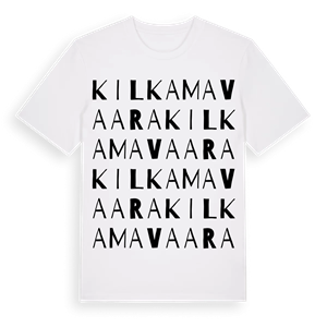 Kilkamavaara ordlek t-shirt – ekologisk bomull t-shirt från Pinshirt