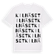 White t-shirt med Kilnäset ordlek t-shirt