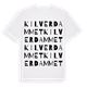 White t-shirt med Kilverdammet ordlek t-shirt