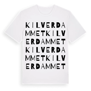 Kilverdammet ordlek t-shirt – ekologisk bomull t-shirt från Pinshirt