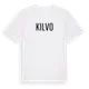White t-shirt med Kilvo i Sverige t-shirt