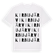 White t-shirt med Kirnujärvi ordlek t-shirt