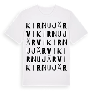 Kirnujärvi ordlek t-shirt – ekologisk bomull t-shirt från Pinshirt