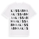 White t-shirt med Kissanmaa ordlek t-shirt