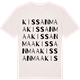 Vintage White t-shirt med Kissanmaa ordlek t-shirt