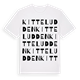 White t-shirt med Kitteludden ordlek t-shirt