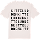 Vintage White t-shirt med Kitteludden ordlek t-shirt
