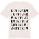 Vintage White t-shirt med Kivijärvi ordlek t-shirt
