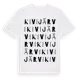 White t-shirt med Kivijärvi ordlek t-shirt