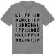 Mid Heather Gray t-shirt med Klippiudden ordlek t-shirt
