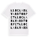 Klockarkvarntorpet ordlek t-shirt