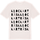 Vintage White t-shirt med Klockarträsk ordlek t-shirt