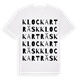 Klockarträsk ordlek t-shirt