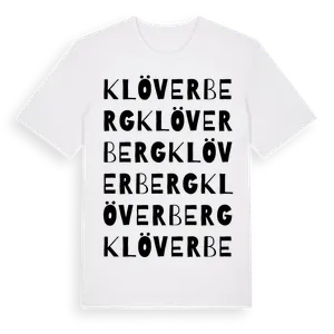 Klöverberg ordlek t-shirt – ekologisk bomull t-shirt från Pinshirt