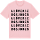 Pink Cotton t-shirt med Klöverbergsudden ordlek t-shirt