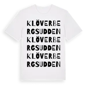 Klöverbergsudden ordlek t-shirt – ekologisk bomull t-shirt från Pinshirt