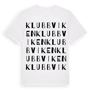 Klubbviken ordlek t-shirt – ekologisk bomull t-shirt från Pinshirt