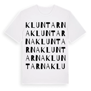 Kluntarna ordlek t-shirt – ekologisk bomull t-shirt från Pinshirt